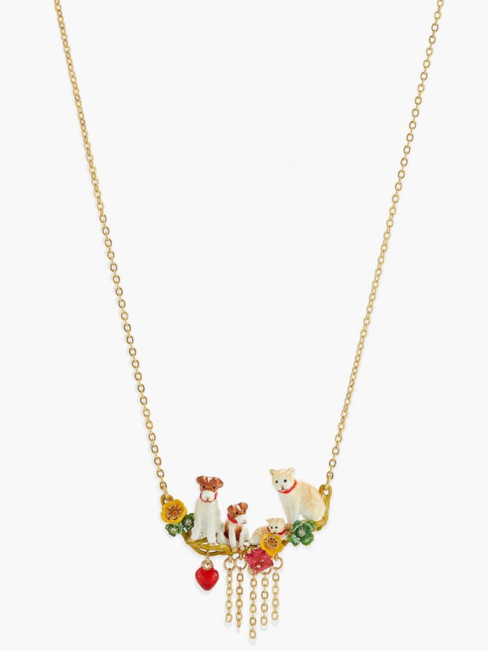 Cats And Dogs Statement Necklace